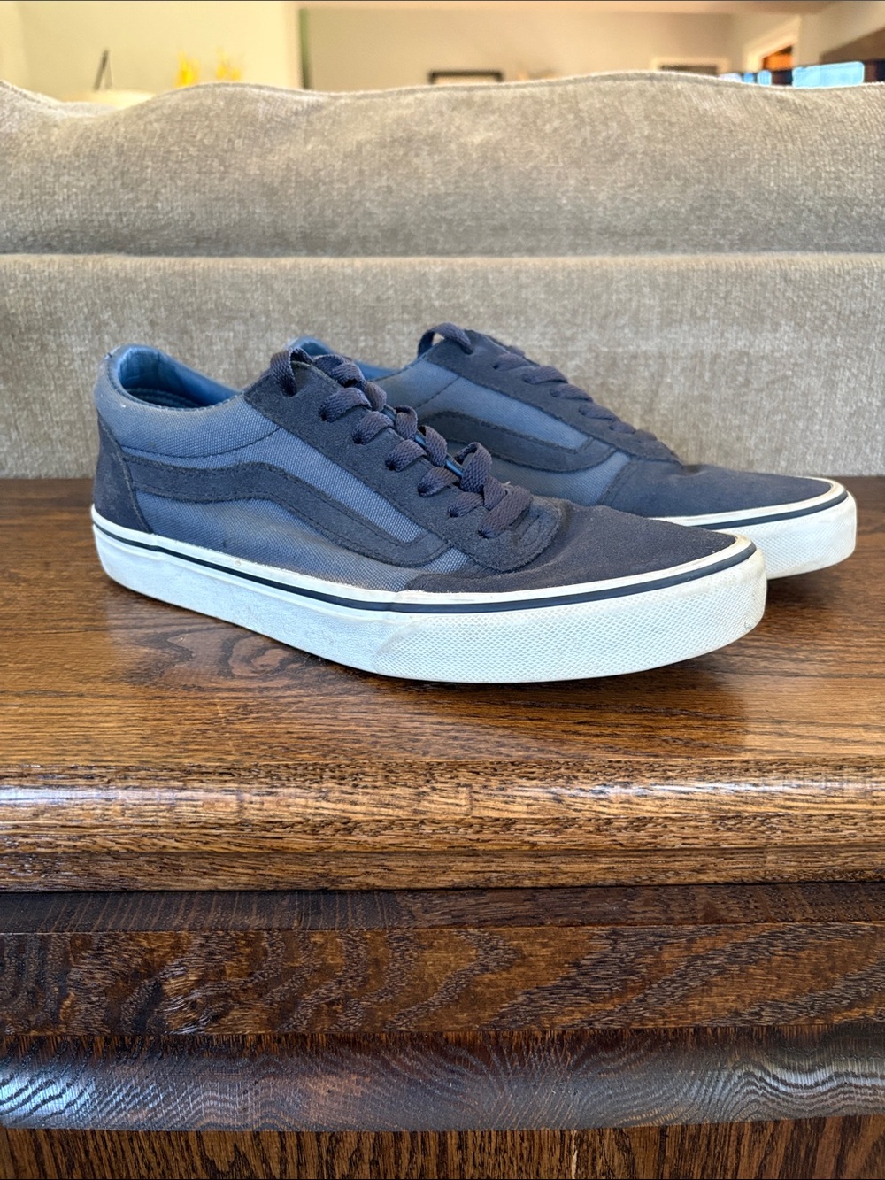 Vans Ward 2 Tone Navy Vintage Indigo Sneakers Size 8